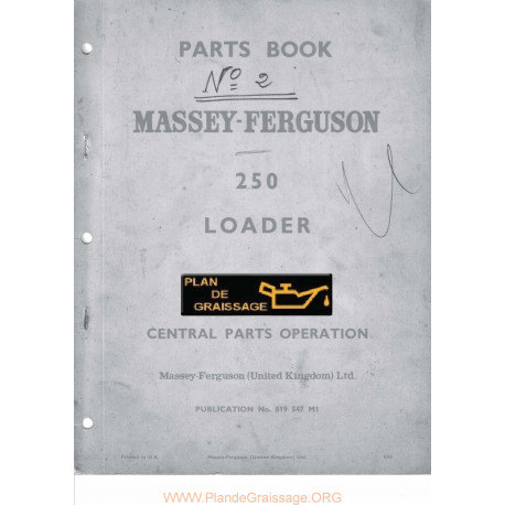 Massey Ferguson 250 Chargeur