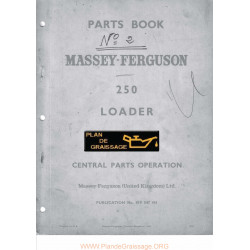 Massey Ferguson 250 Loader N 2 Chargeur